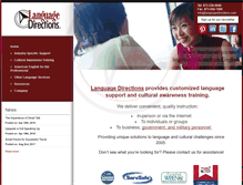 Tablet Screenshot of languagedirections.com